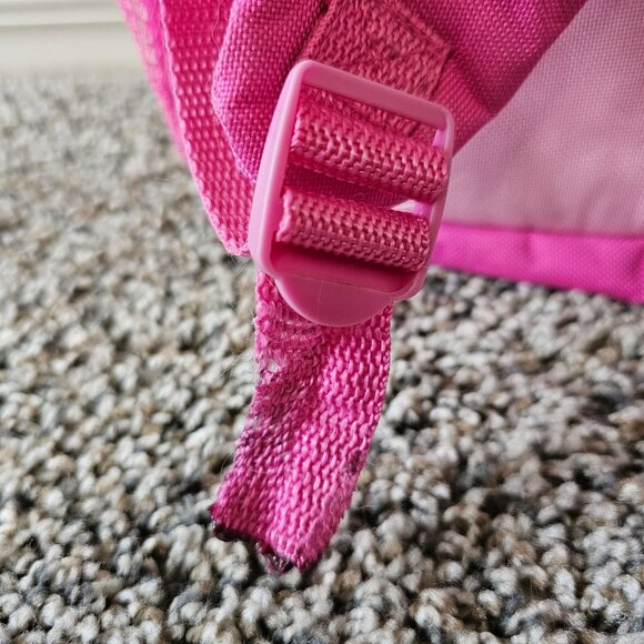 Vintage Hello Kitty Backpack 2006 Pink Satin Glitter Embroidered Sanrio FLAWS - Picture 7 of 12